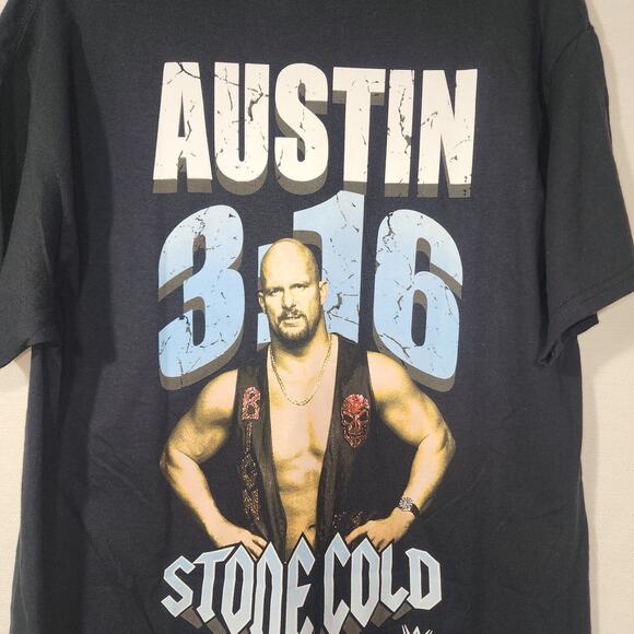 WWE Stone cold Steve Austin shirt men's Large - Picture 5 of 6